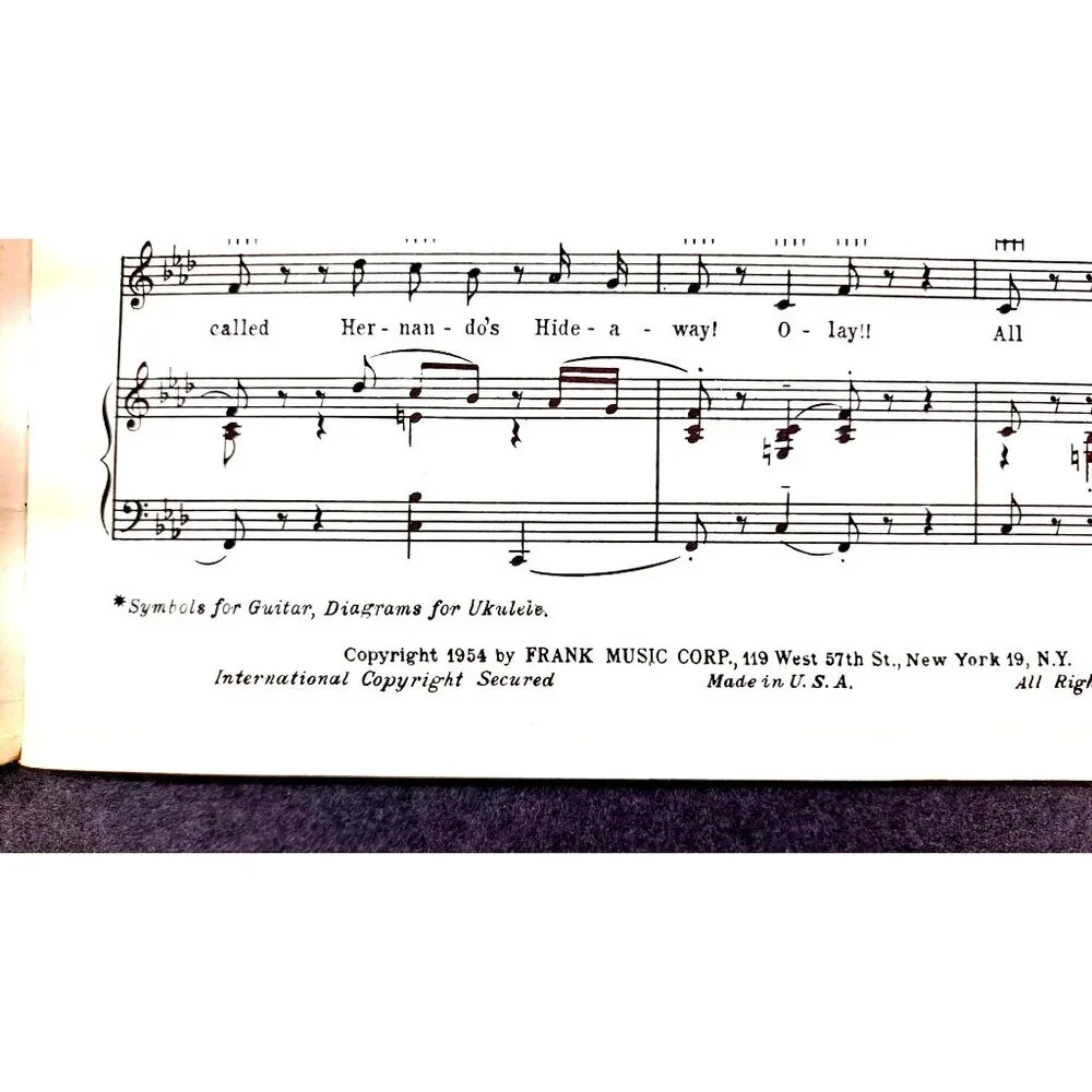 Vintage Vocal Selections From The Pajama Game Sheet Music Book Doris Day 1954 - Picture 7 of 9